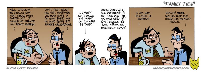 Wonder Weenies :: I love that paint-by-number thing they used to do at the beginning of Family Ties... nothing to do with today's strip, but figured I'd mention it all the same 'cause the themesong went through my head as I named this one.