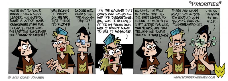 Wonder Weenies :: My first job was at a restaurant. Compared to what I recall, this seems downright sanitary. Bon Appetit!