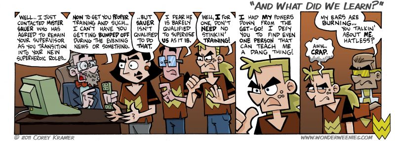 Wonder Weenies :: Oh yeah... the Sitch is back! If anybody can tolerate Murrey long enough to train him, it's the Sitch... provided he doesn't smoosh him first.