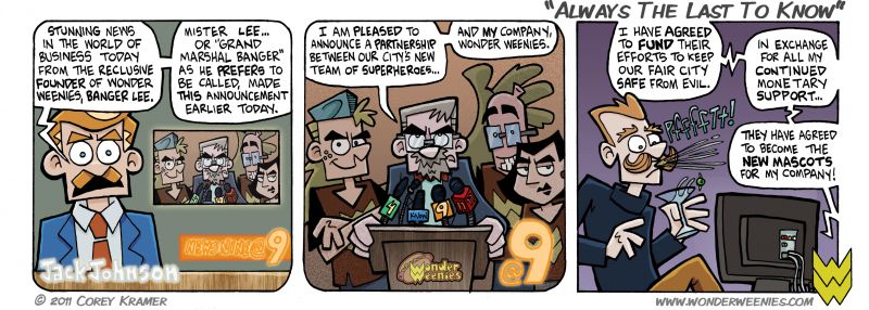 Wonder Weenies :: Hey lookit that! Murrey was given another hat! Guess ya gotta look your best for the cameras!