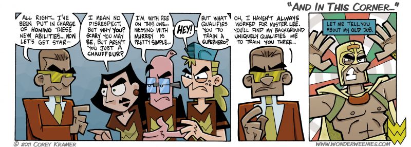 Wonder Weenies :: You knew The Sitch had a backstory... betcha weren't thinking Luchadore!