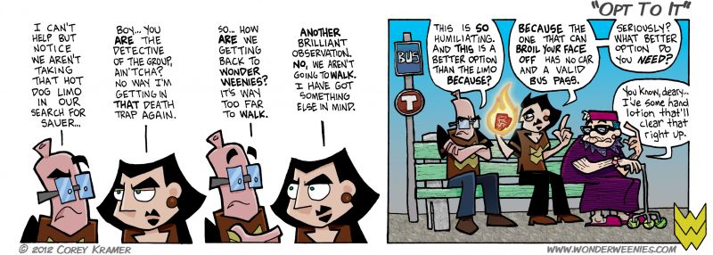 Wonder Weenies :: Man do I love drawing that blue haired old lady... I've been taking the bus alot lately... boy do I have material!