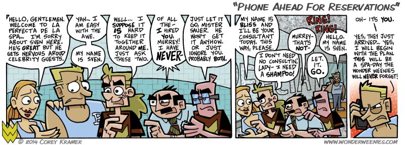 Wonder Weenies :: I was tempted to make another Disney lyric title to go with today's joke, but I really don't know 'Frozen' all that well and 'Let It go' puns have been done to death. 