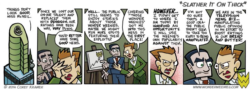 Wonder Weenies :: Oh yeah... we're not done with Nine News at Nine just yet... Evelyn Mcneil will not go down without a fight!