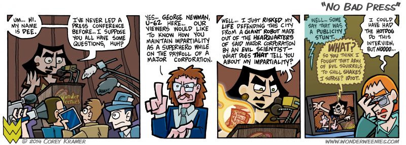 Wonder Weenies :: Our featured reporter here may look a little familiar to you if you're familiar with the movie 'UHF' ...because I am a huge