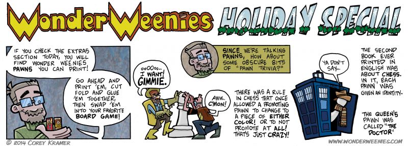 Wonder Weenies :: Don't forget to click the giftbox to find an the image of the pawns! 