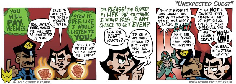 Wonder Weenies :: But wait a minute... that's not Evelyn McNeil, is it? Is it? Nope. definitely not. All shall be revealed, dear reader. dun dun DUUUUNNNNNNN