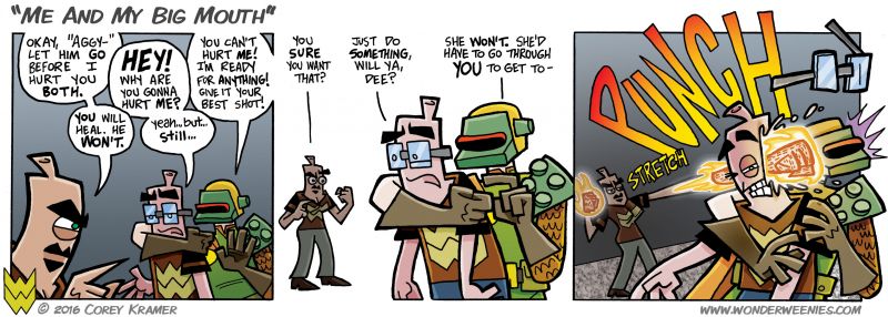 Wonder Weenies :: Dee gets all the cool powers no matter what the timeline.