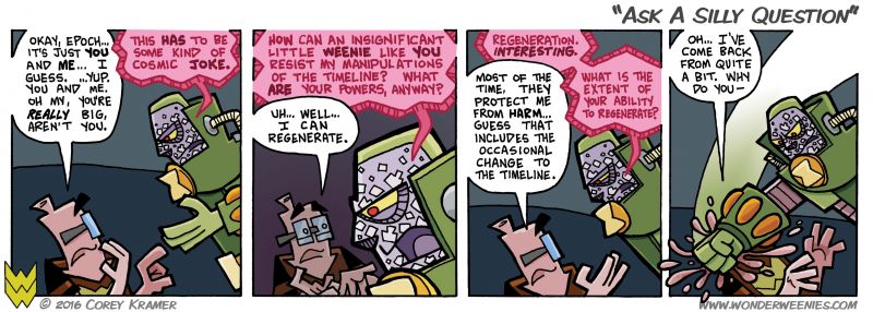 Wonder Weenies :: ooooooo.... I know that Frank will regenerate, but MAN that's gotta hurt like the dickens.