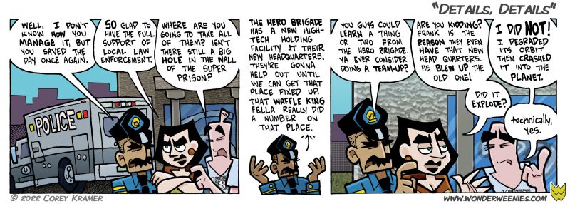 Wonder Weenies :: I am a sucker for a recurring background character. I love this officer! 