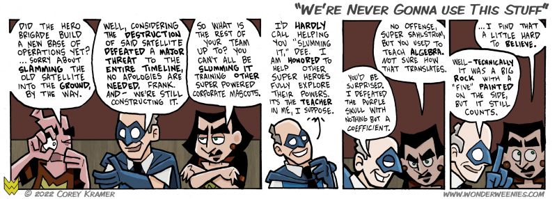 Wonder Weenies :: Math is hard. No wonder hitting a supervillain with it works so well. 