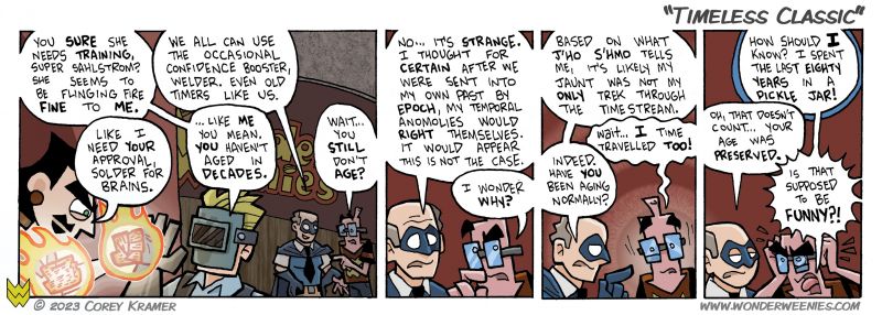 Wonder Weenies :: I ask myself that after finishing every strip, Frank. 