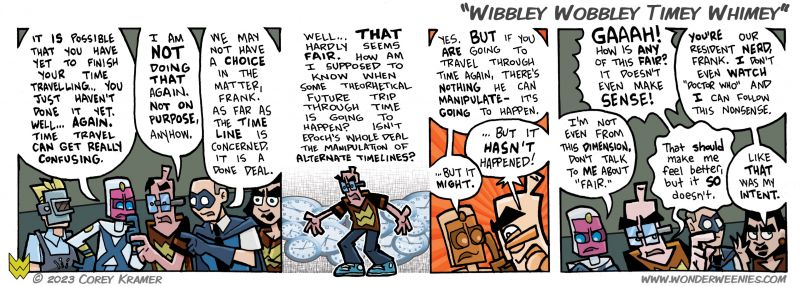 Wonder Weenies :: By my count, this is the 900th strip in continuity! Holy Cats! I posted a new wallpaper to celebrate... be sure to check the extras!