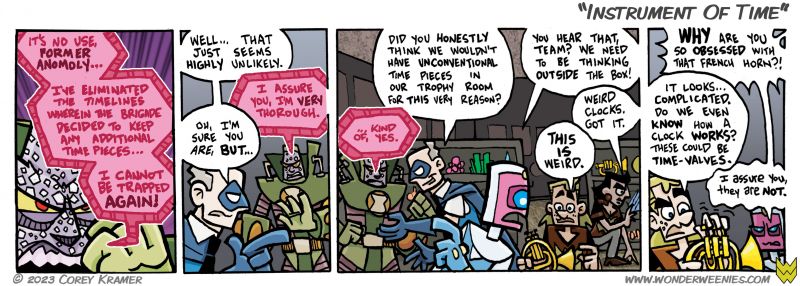 Wonder Weenies :: Time stands still if you play a sour note, I'm sure. 