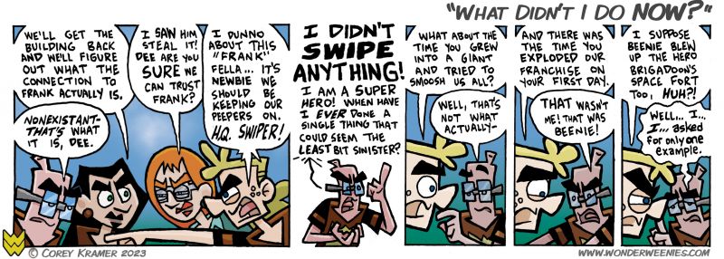 Wonder Weenies :: If you only pat half attention ala Murrey, Frank really does look like a monster!