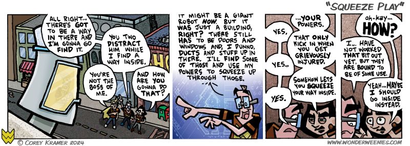 Wonder Weenies :: Oh just let him go, Dee... it IS his double after all. 