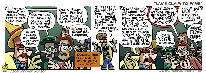 Wonder Weenies :: It's not often I have to look up figure skating moves when I am writing Wonder Weenies, but here we are. 