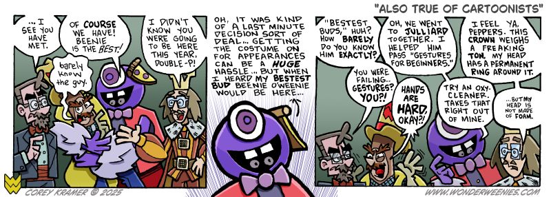 Wonder Weenies :: Maybe thhe gag here is a little too geared towards my fellow cartoonists, but I thought it was funny, okay? 