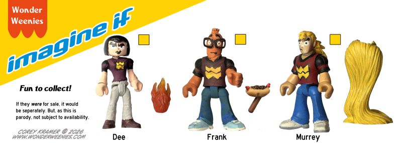 Wonder Weenies :: I love the Imaginext brand of action figures and enjoy making customs for that line. Of course I had to do Wonder Weenies customs. 