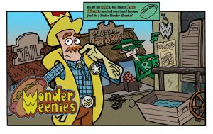 Placemat Pinup: Hidden Hotdogs