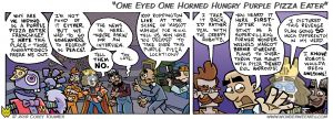 One Eyed One Horned Hungry Purple Pizza Eater